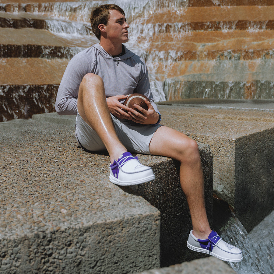 Men's Wally Tri TCU - TCU Purple/White - Image 3