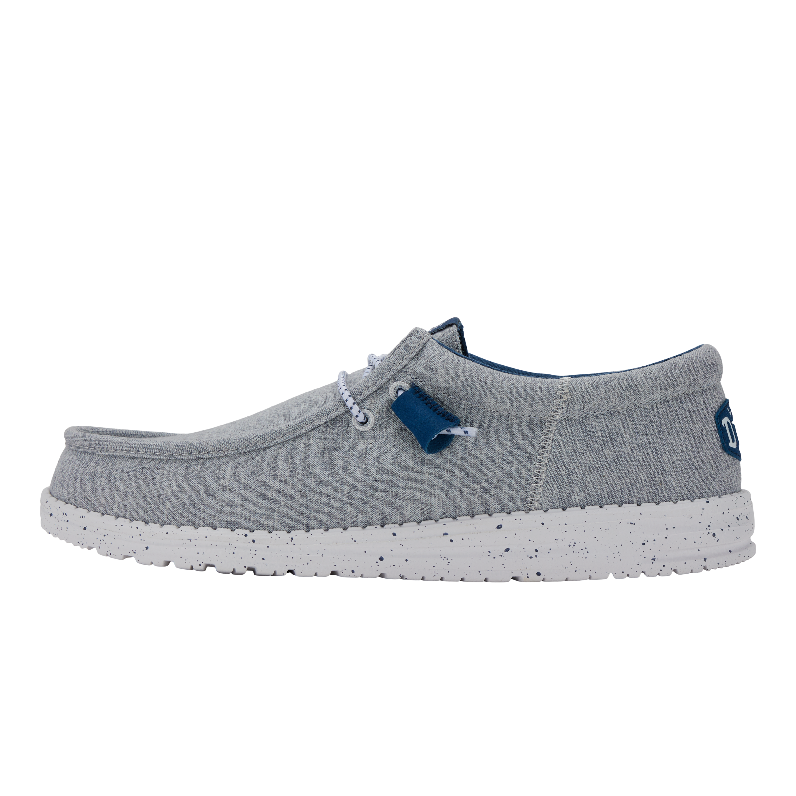 Wally Funk Heathered Knit - Grey Blue