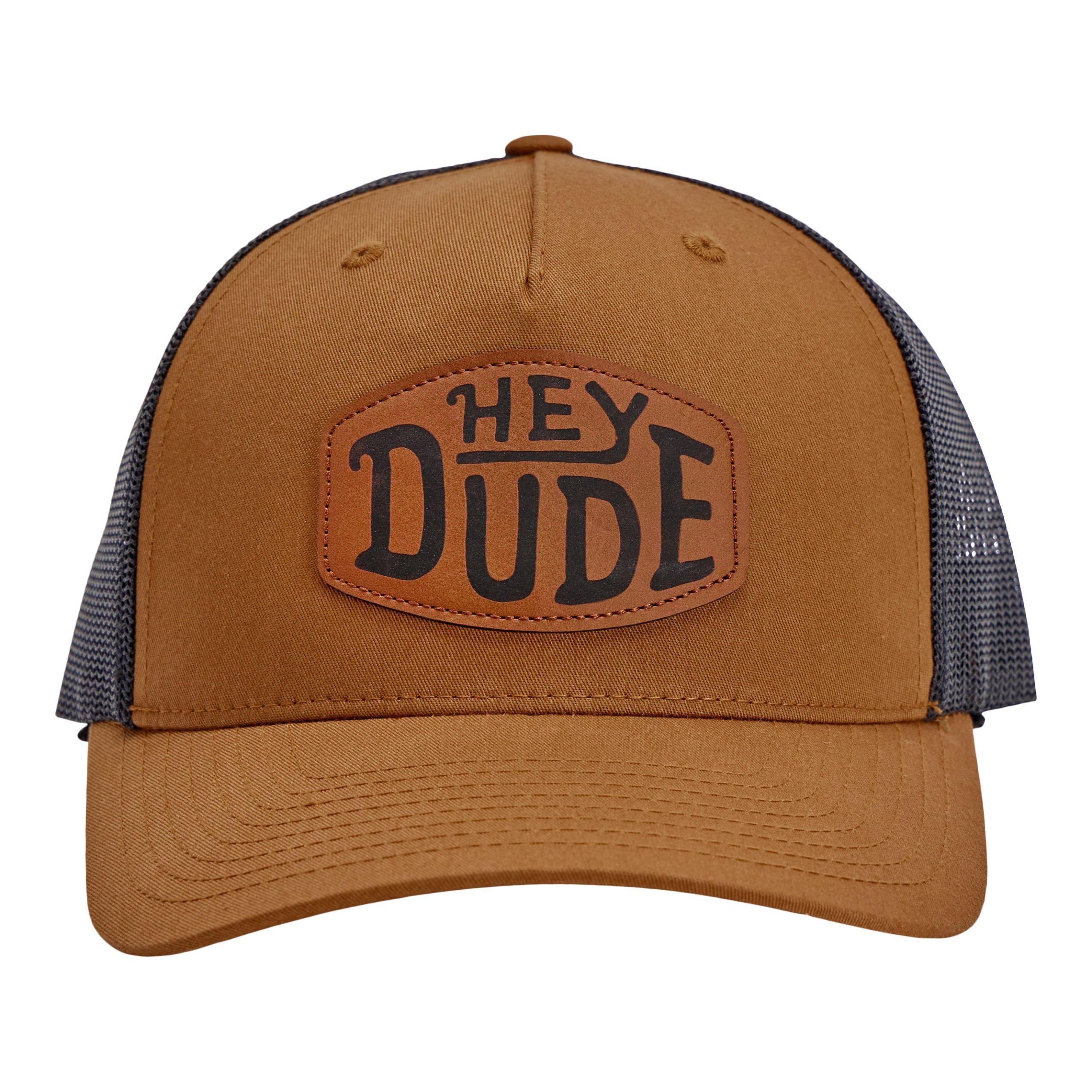Leather Buckle Patch Trucker - Coyote Brown