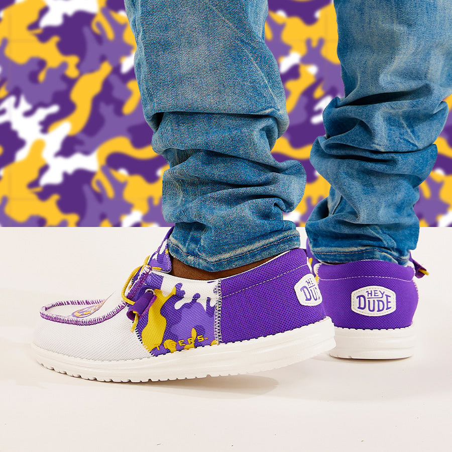 Men's Wally Tri LSU - LSU Purple/Yellow - Image 2