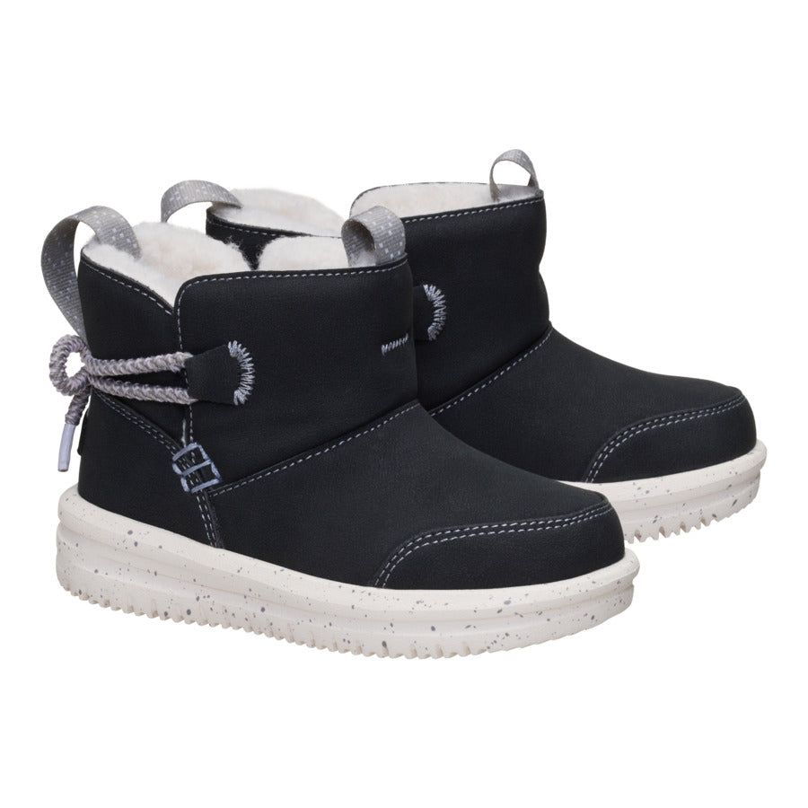 Camden Bow Boot Toddler Cozy - Black - Image 3