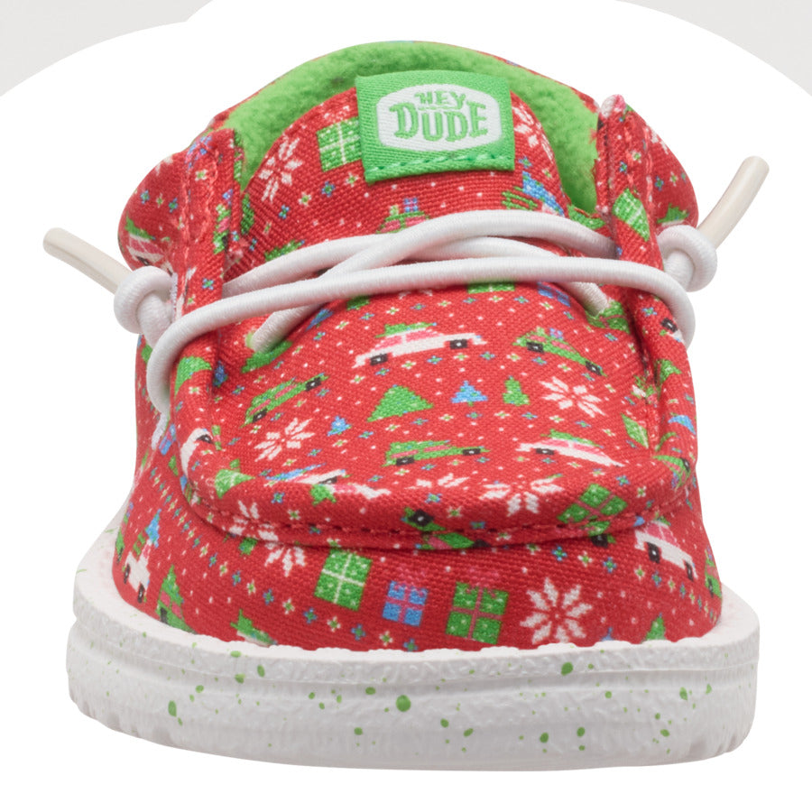 Wally Toddler Holiday Sweater - Red/Green - Image 4