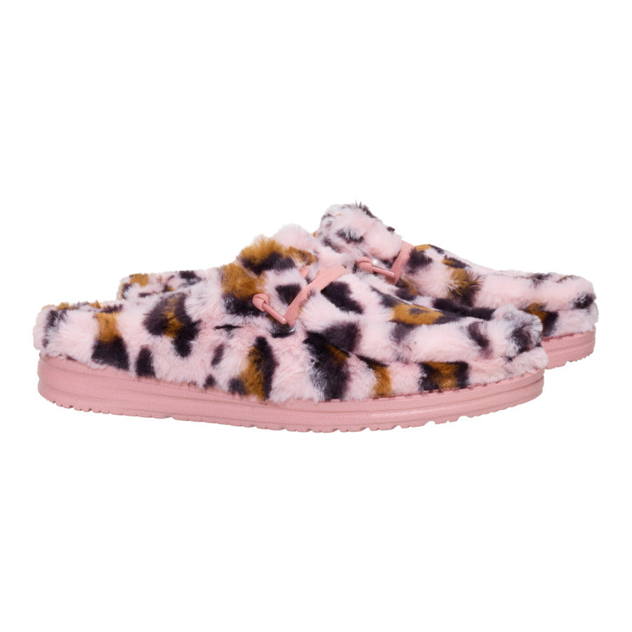 Wendy Slipper Leo Fur - Pink/Multi - Image 2