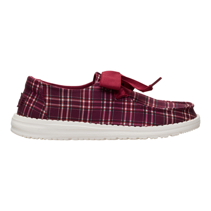 Wendy Holiday Bow - Red Plaid/Burgundy - Image 8