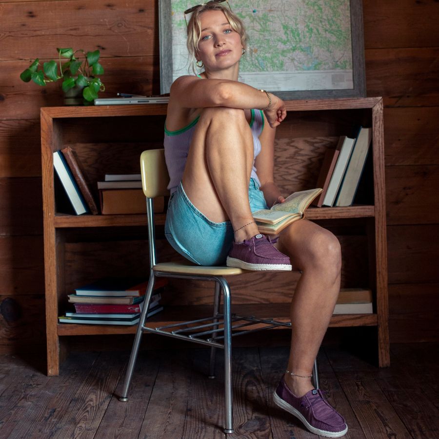 Wendy Stretch Sox - Burgundy - Image 2